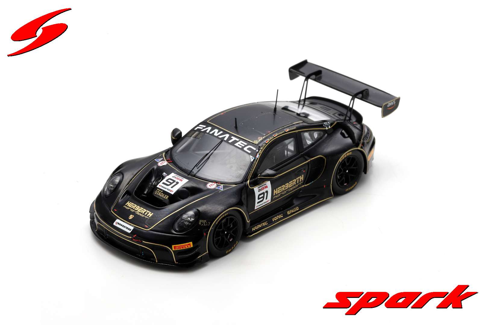 Spark SB715 1/43 Porsche 911 GT3 R (992) No.91 Herberth Motorsport