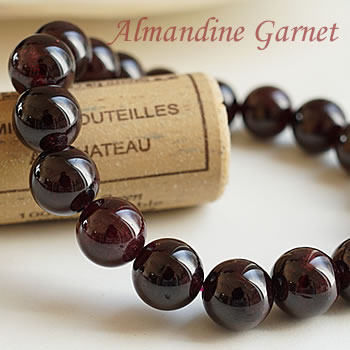 楽天市場】アルマンディンガーネット AA インド産 10mm ブレスレット