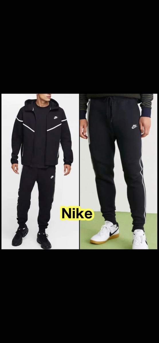 NIKE ナイキ テックフリース 上下セットアップ ブラック｜Yahoo!フリマ