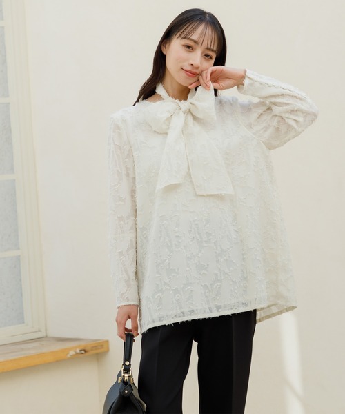 単品シアージャガードブラウス | 【公式】form forma(フォルムフォルマ