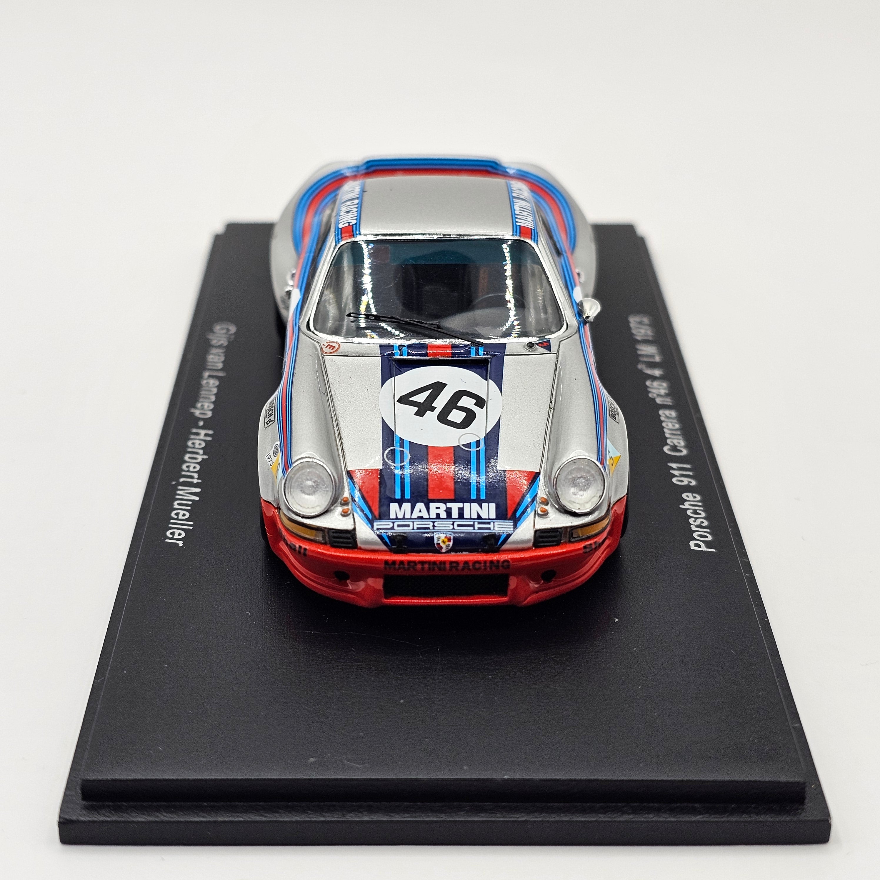 Spark Porsche 911 Carrera #46 Martini Racing Le Mans 1973 1/43 Scale