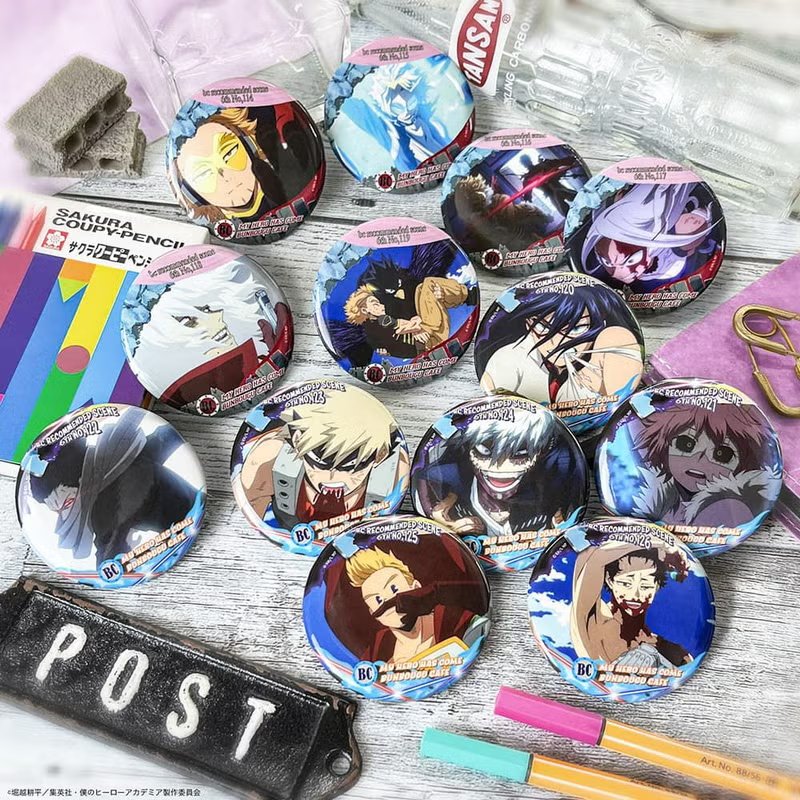 ヒロアカ オールスター缶バッジ エリ 壊理 34点 ヒロアカ オールスター