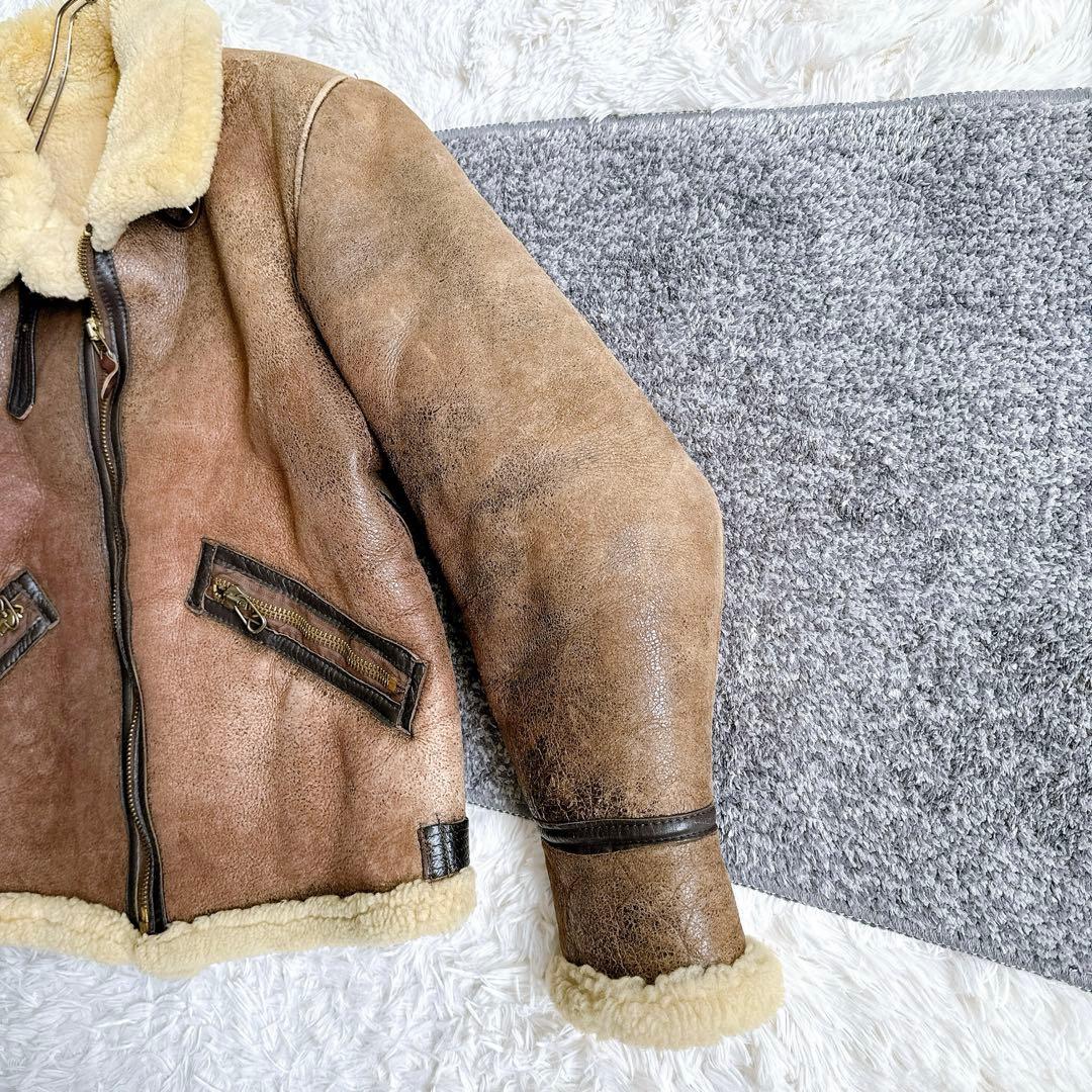 希少 米国製 アビレックス B-9 フライトジャケット ムートンジャケット